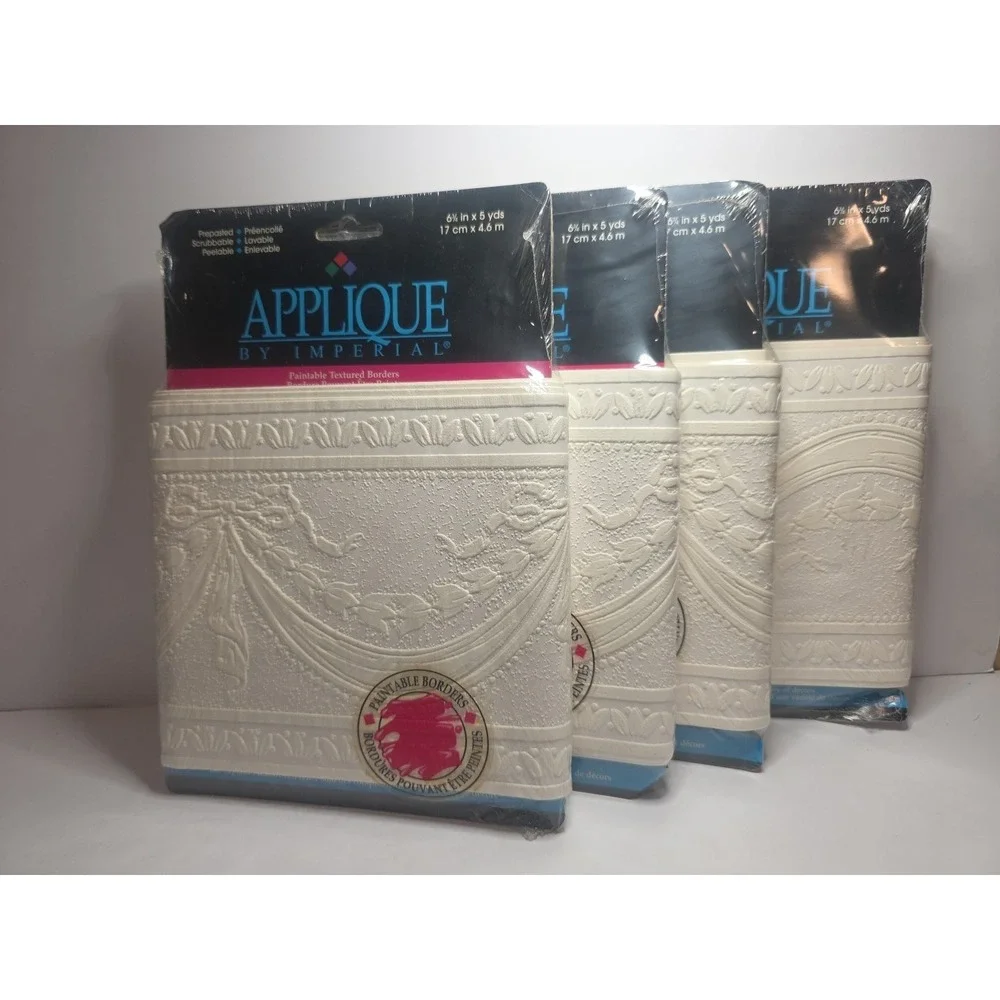 Paintable Border # APC9056B Imperial Wall Coverings Inc Lot Of 4